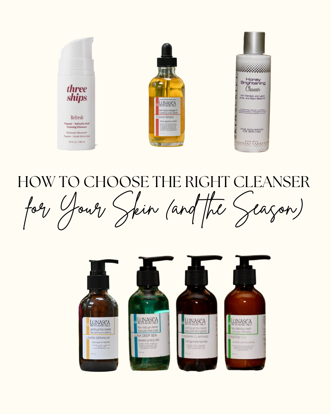 How to Choose the Right Cleanser for Your Skin (and the Season) Workshop | 02/26/2026 12pm-1:30pm