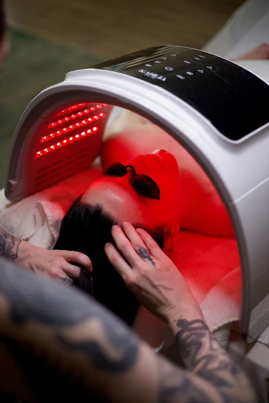 How LED Fits Into a Customized Facial