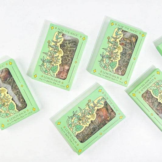 Lemon Balm Tarot Botanical Bath Tea Box