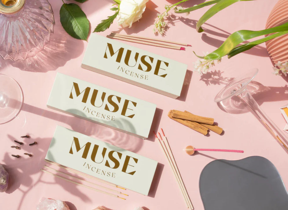 Rose and Vetiver Incense - Muse Natural Incense Box