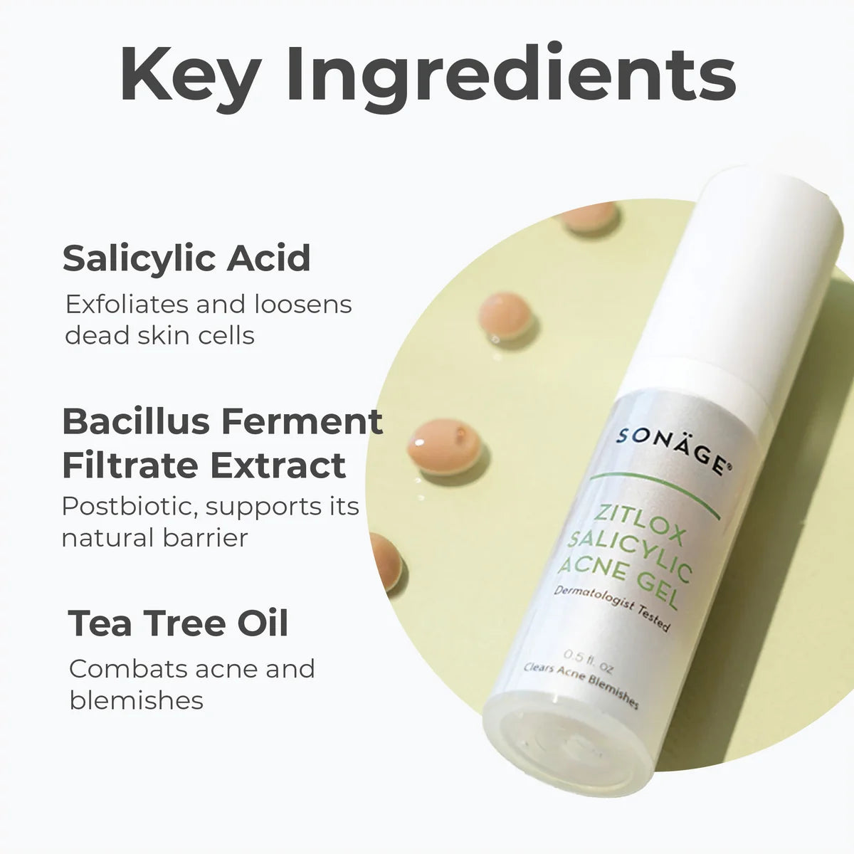 Zitlox Salicylic Acid Acne Gel