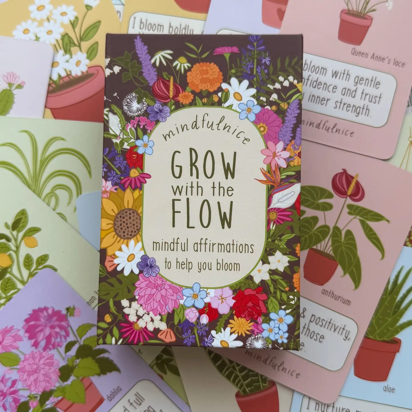 Grow with the Flow Affirmation Cards To Help You Bloom