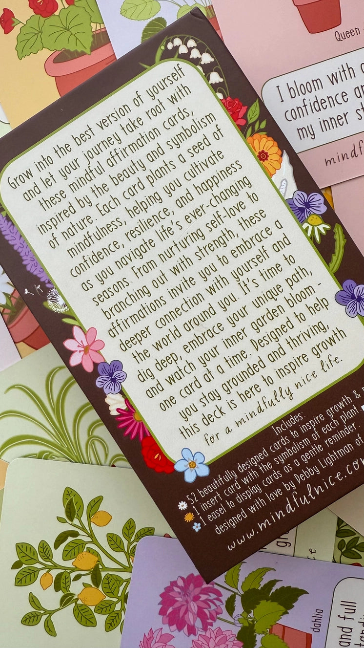 Grow with the Flow Affirmation Cards To Help You Bloom