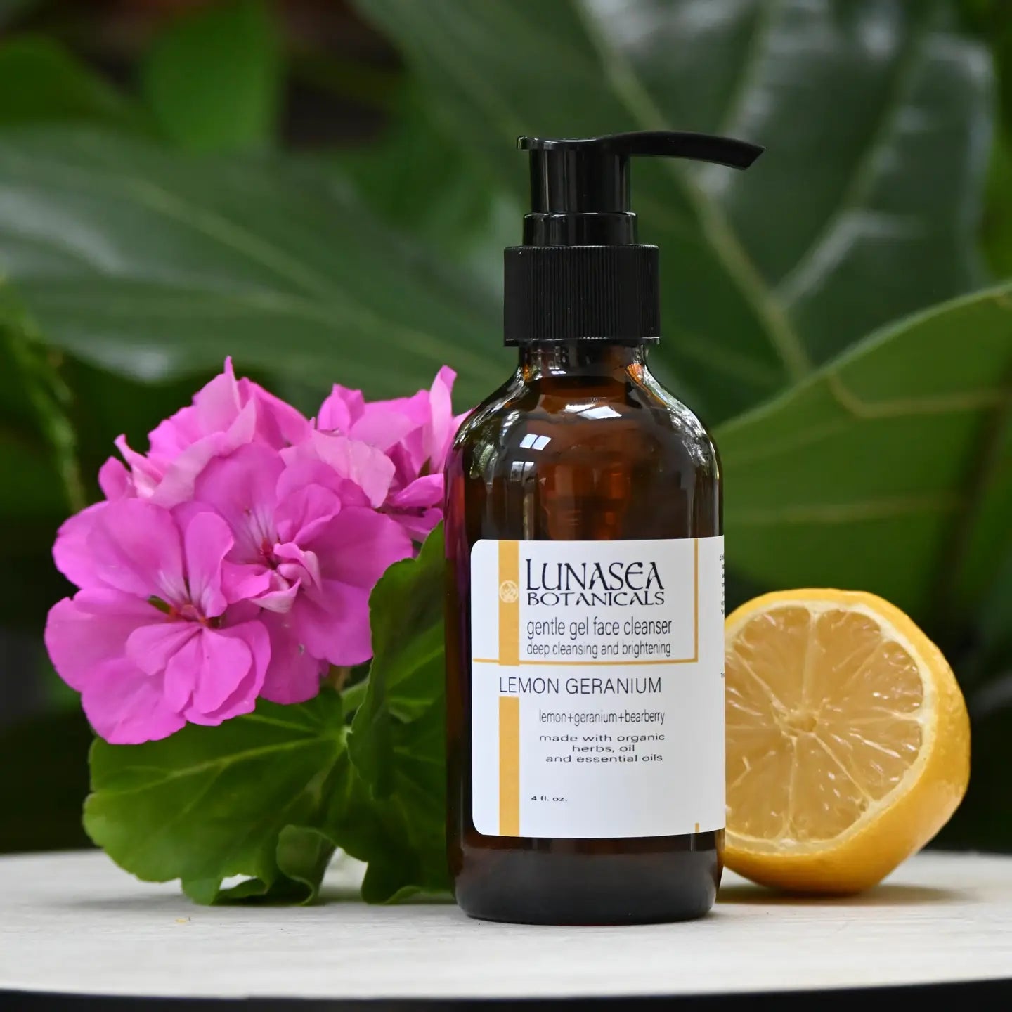 Lemon Geranium Brightening Gel Cleanser