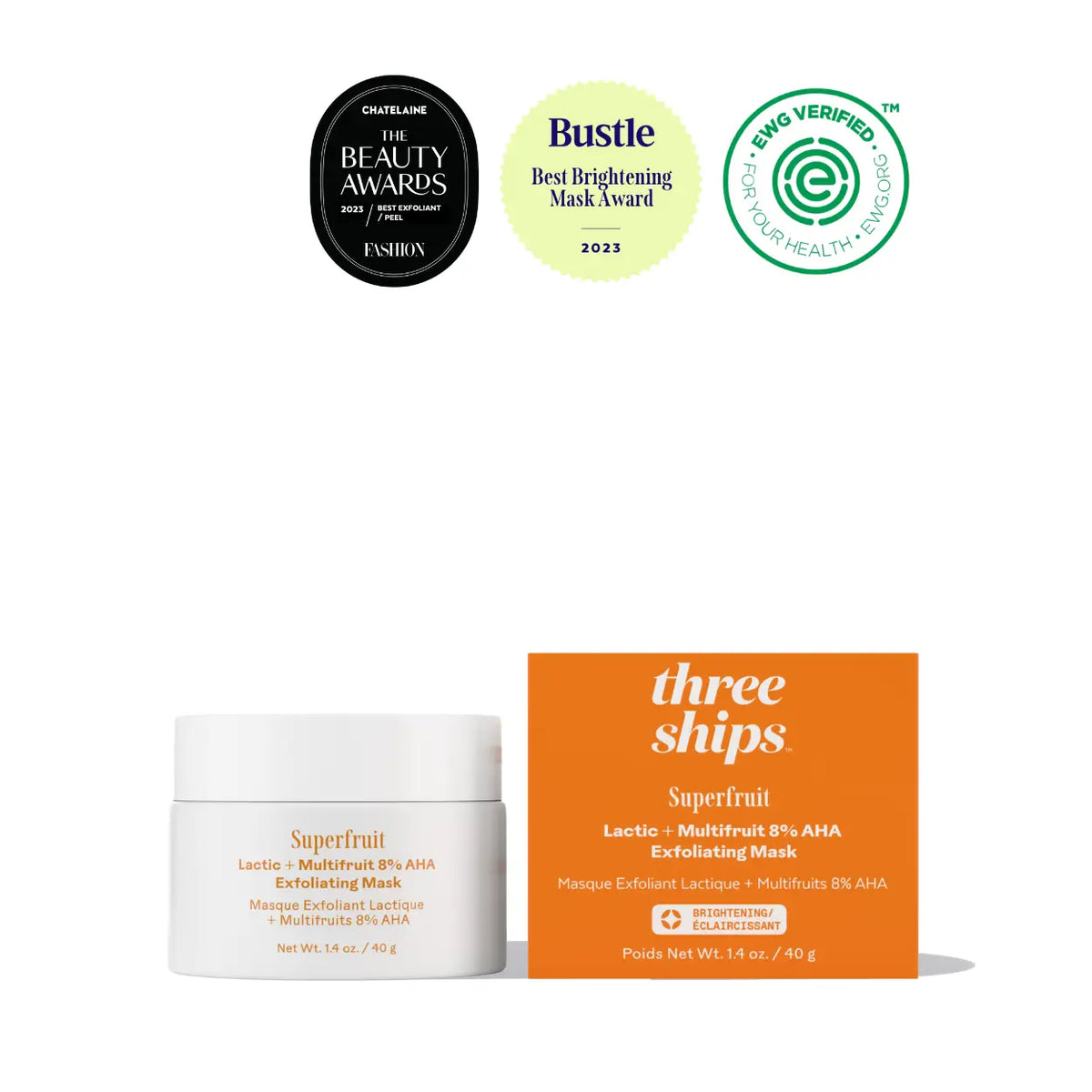 Superfruit™ Lactic + Multifruit 8% AHA Exfoliating Mask