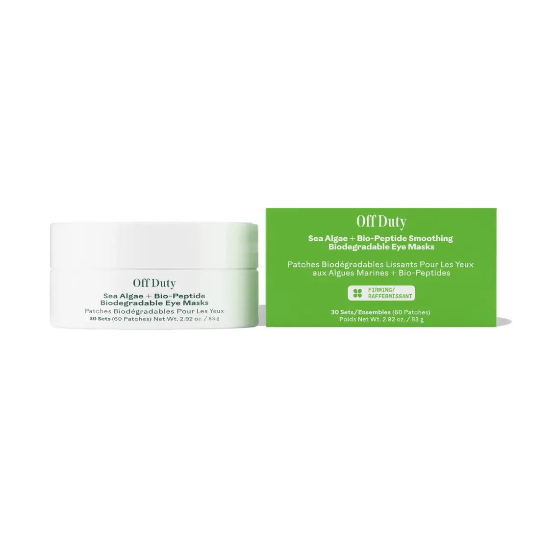OffDuty™ Sea Algae + Bio-Peptide Smoothing Biodegradable Eye Masks