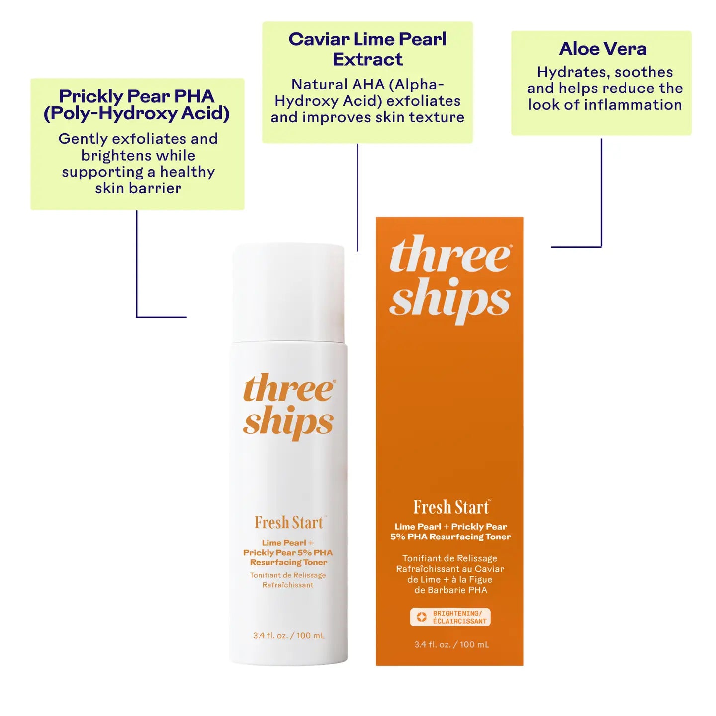 Fresh Start™ Lime Pearl + Prickly Pear 5% PHA Resurfacing Toner