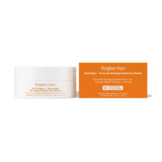 Brighter Days™ Red Algae + Avocado Biodegradable Eye Masks