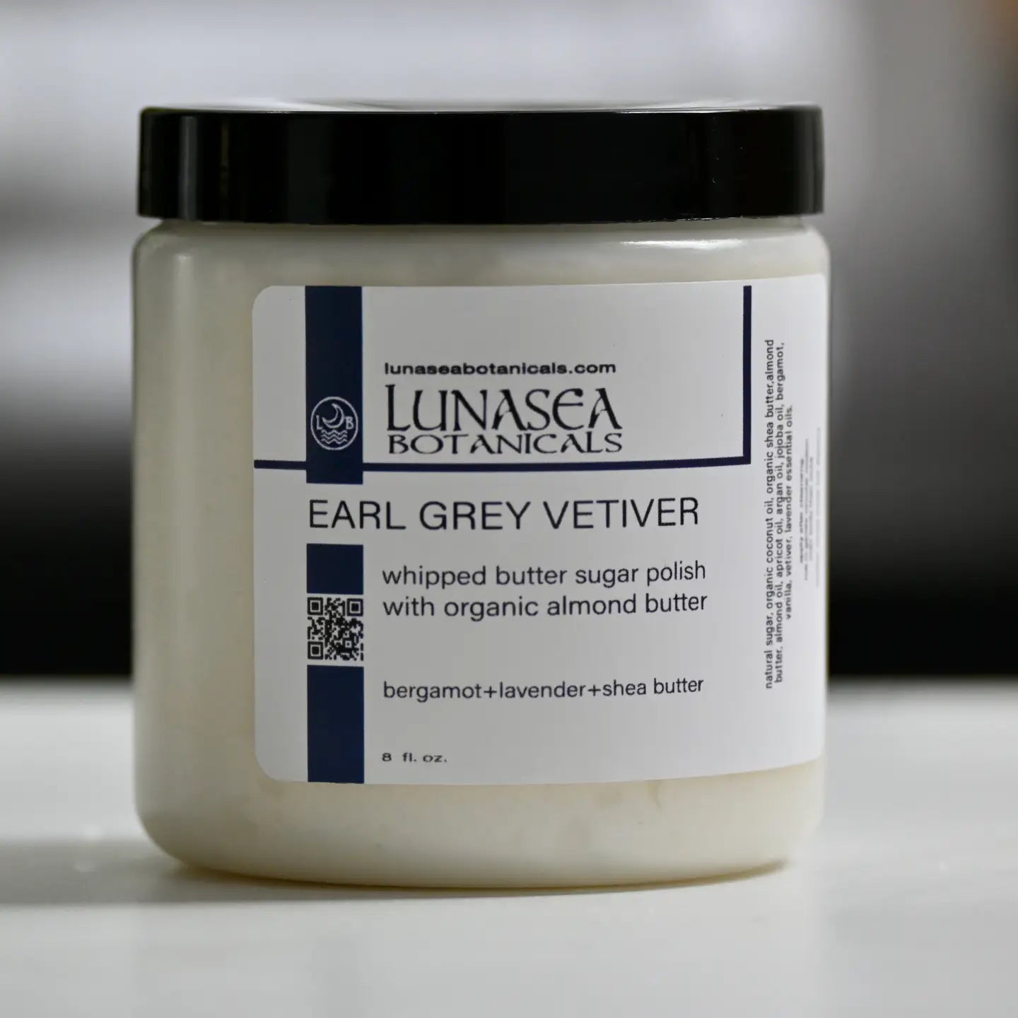 Organic Whipped Sugar Polish Earl Grey Vetiver