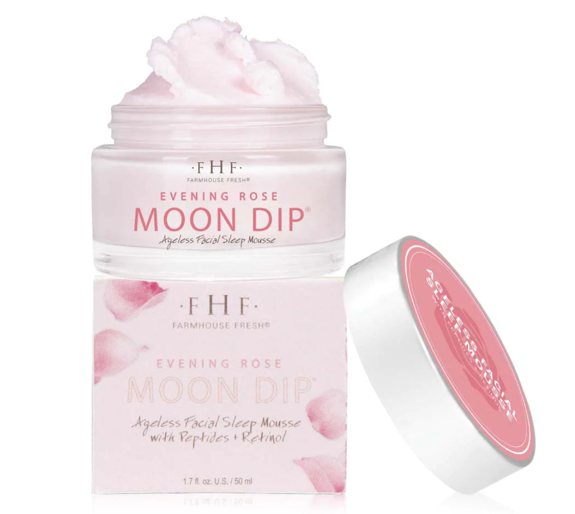 Evening Rose Moon Dip® Ageless Facial Sleep Mousse with Peptides + Retinol