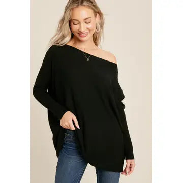 Flowy Boatneck Dolman Tunic